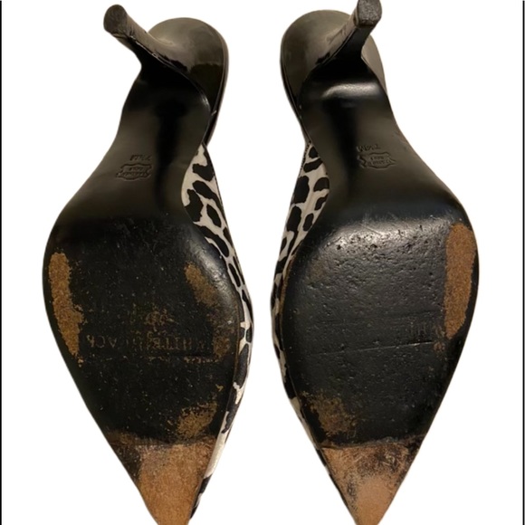 B.H.W.M. Abby Animal Print Heels Sz 7.5 - Picture 5 of 5